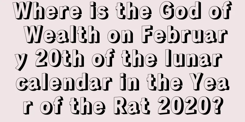 Where is the God of Wealth on February 20th of the lunar calendar in the Year of the Rat 2020?