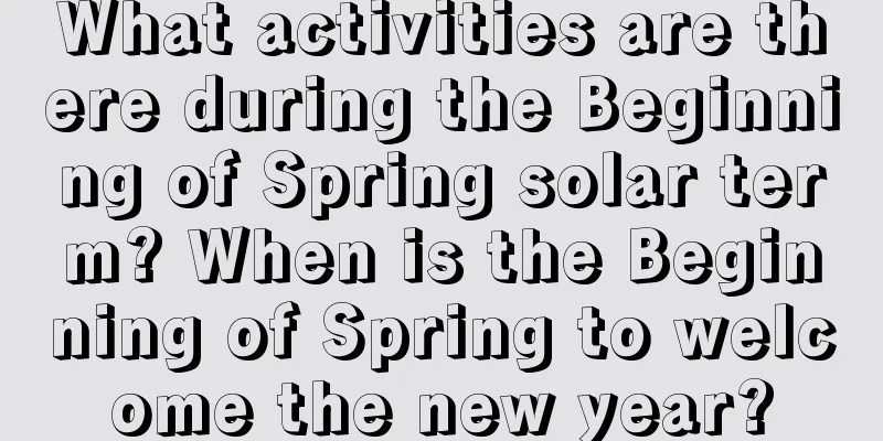 What activities are there during the Beginning of Spring solar term? When is the Beginning of Spring to welcome the new year?