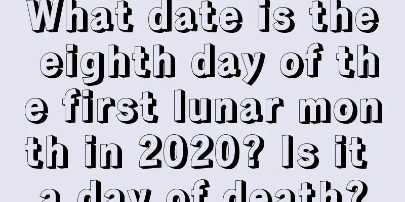 What date is the eighth day of the first lunar month in 2020? Is it a day of death?