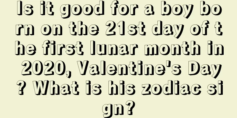 Is it good for a boy born on the 21st day of the first lunar month in 2020, Valentine's Day? What is his zodiac sign?