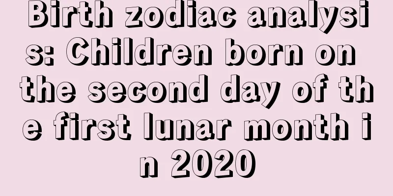 Birth zodiac analysis: Children born on the second day of the first lunar month in 2020