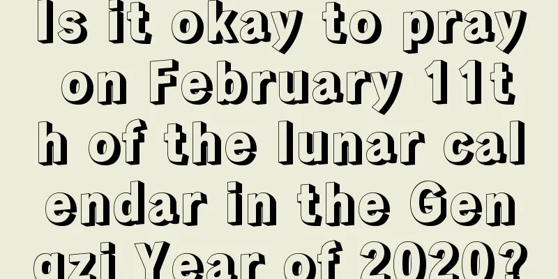 Is it okay to pray on February 11th of the lunar calendar in the Gengzi Year of 2020?