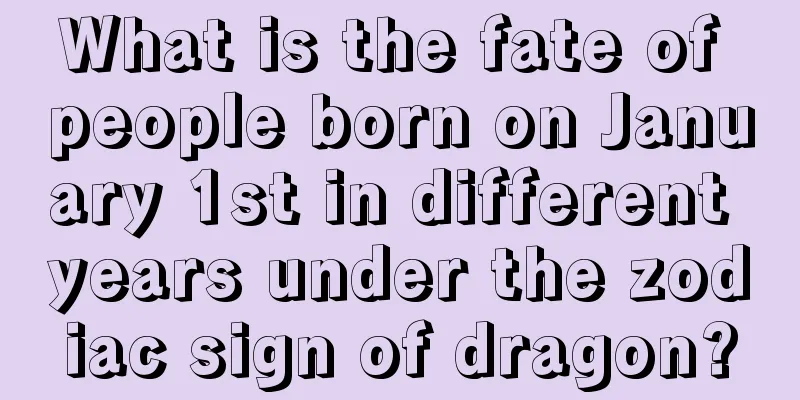 What is the fate of people born on January 1st in different years under the zodiac sign of dragon?