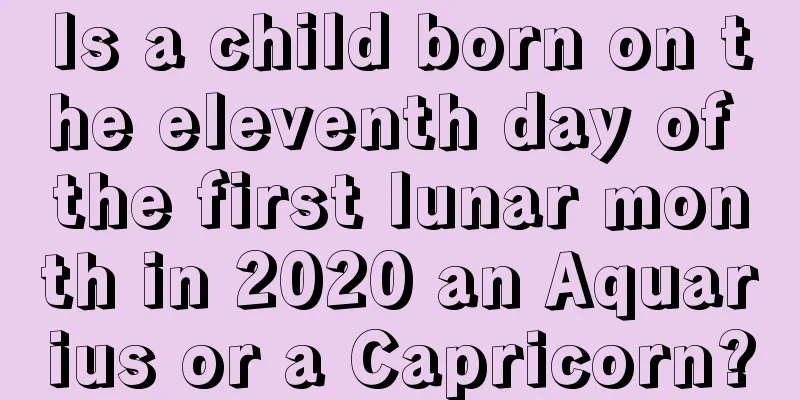 Is a child born on the eleventh day of the first lunar month in 2020 an Aquarius or a Capricorn?