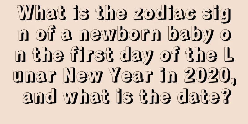 What is the zodiac sign of a newborn baby on the first day of the Lunar New Year in 2020, and what is the date?