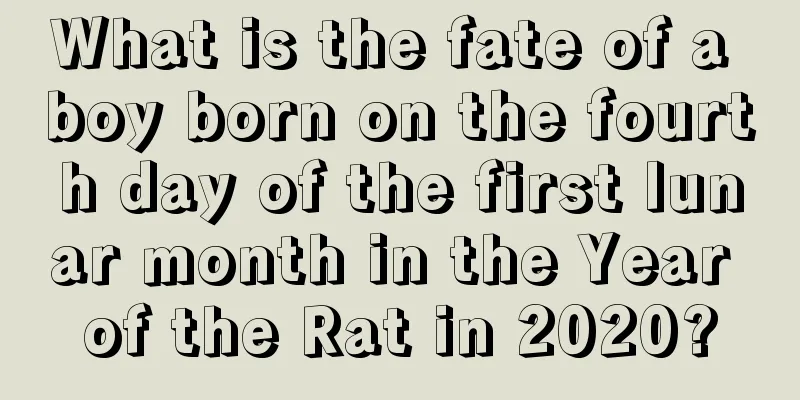 What is the fate of a boy born on the fourth day of the first lunar month in the Year of the Rat in 2020?