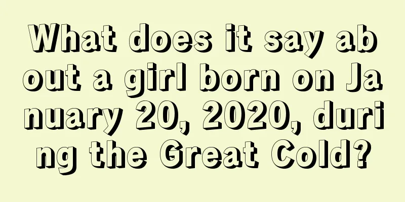 What does it say about a girl born on January 20, 2020, during the Great Cold?