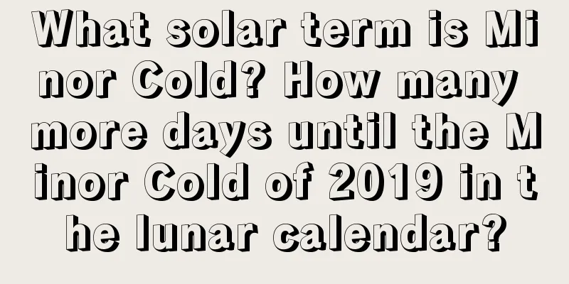 What solar term is Minor Cold? How many more days until the Minor Cold of 2019 in the lunar calendar?
