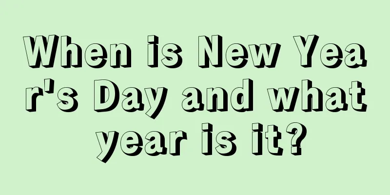 When is New Year's Day and what year is it?