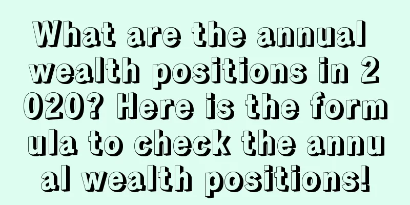 What are the annual wealth positions in 2020? Here is the formula to check the annual wealth positions!