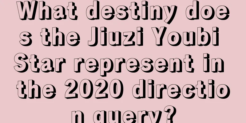 What destiny does the Jiuzi Youbi Star represent in the 2020 direction query?
