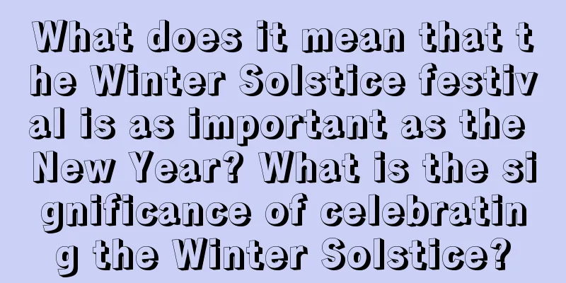 What does it mean that the Winter Solstice festival is as important as the New Year? What is the significance of celebrating the Winter Solstice?