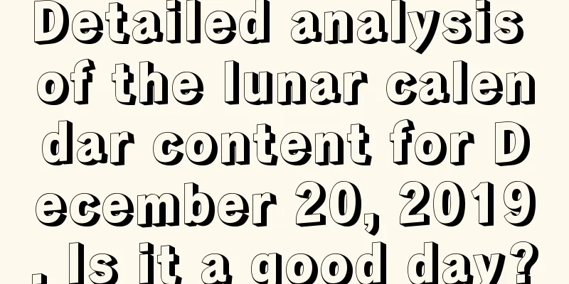 Detailed analysis of the lunar calendar content for December 20, 2019. Is it a good day?