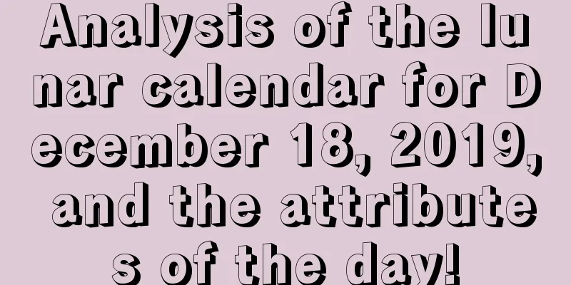 Analysis of the lunar calendar for December 18, 2019, and the attributes of the day!