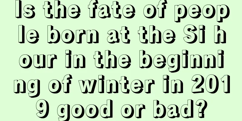 Is the fate of people born at the Si hour in the beginning of winter in 2019 good or bad?