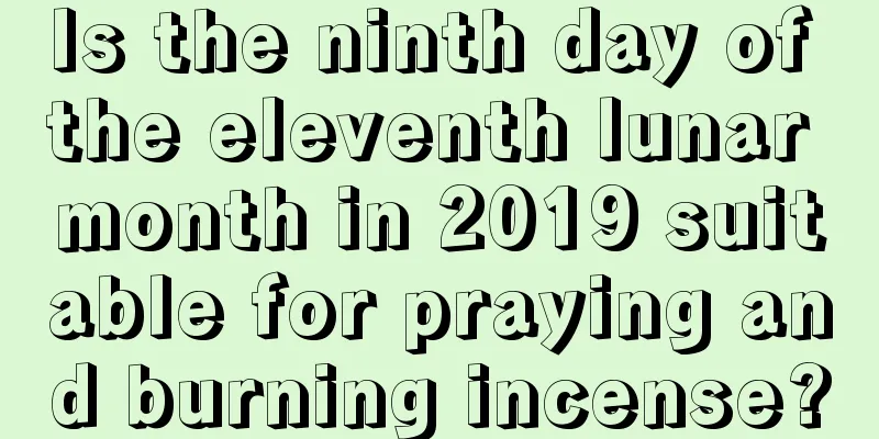 Is the ninth day of the eleventh lunar month in 2019 suitable for praying and burning incense?