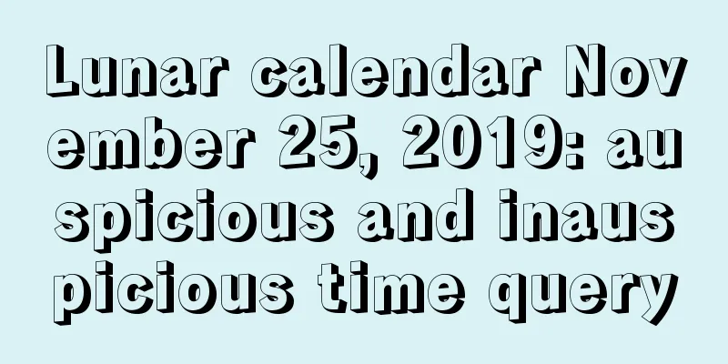 Lunar calendar November 25, 2019: auspicious and inauspicious time query