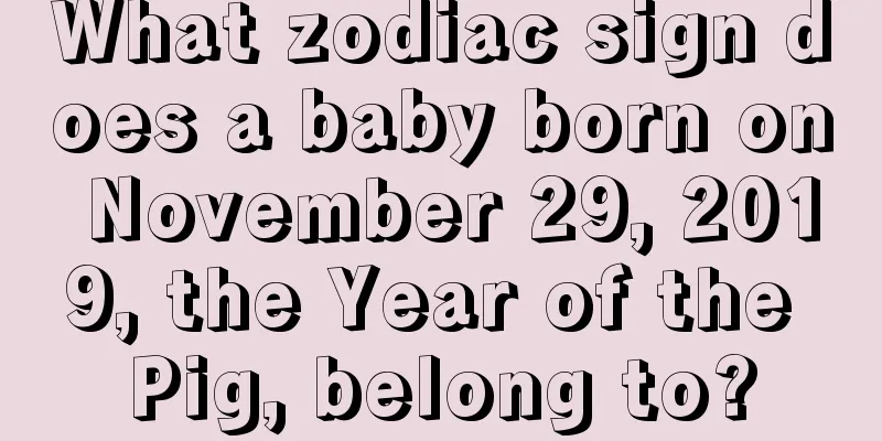 What zodiac sign does a baby born on November 29, 2019, the Year of the Pig, belong to?