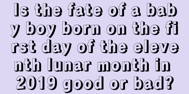 Is the fate of a baby boy born on the first day of the eleventh lunar month in 2019 good or bad?