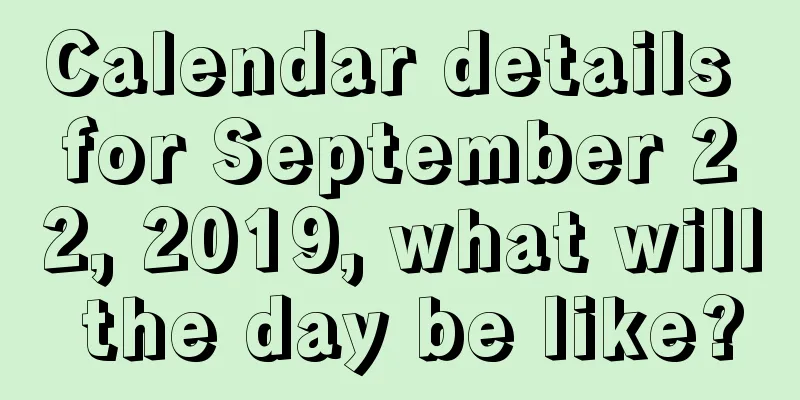 Calendar details for September 22, 2019, what will the day be like?