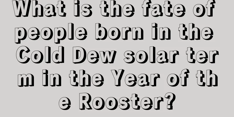 What is the fate of people born in the Cold Dew solar term in the Year of the Rooster?