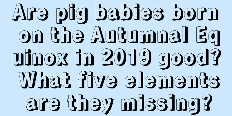 Are pig babies born on the Autumnal Equinox in 2019 good? What five elements are they missing?