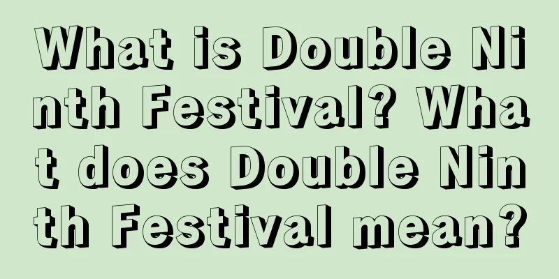 What is Double Ninth Festival? What does Double Ninth Festival mean?