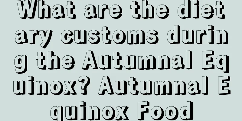 What are the dietary customs during the Autumnal Equinox? Autumnal Equinox Food