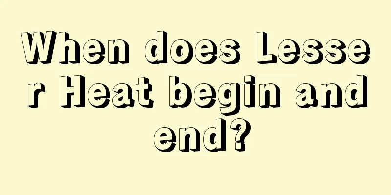 When does Lesser Heat begin and end?