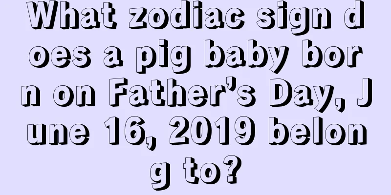 What zodiac sign does a pig baby born on Father’s Day, June 16, 2019 belong to?