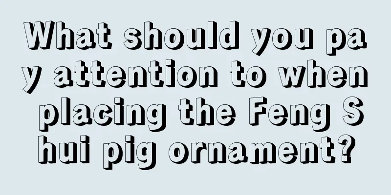 What should you pay attention to when placing the Feng Shui pig ornament?