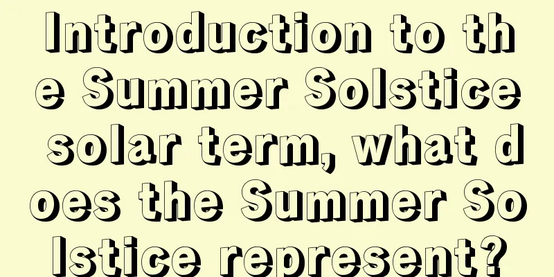 Introduction to the Summer Solstice solar term, what does the Summer Solstice represent?