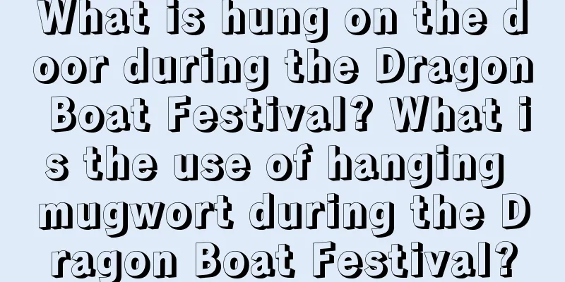 What is hung on the door during the Dragon Boat Festival? What is the use of hanging mugwort during the Dragon Boat Festival?