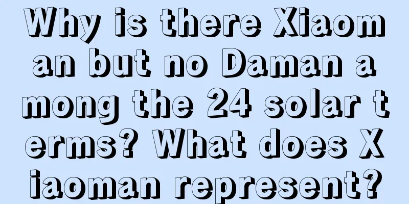 Why is there Xiaoman but no Daman among the 24 solar terms? What does Xiaoman represent?