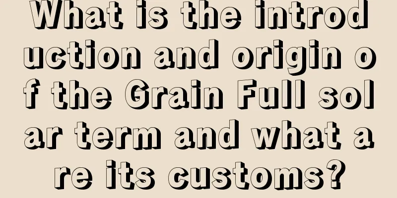 What is the introduction and origin of the Grain Full solar term and what are its customs?