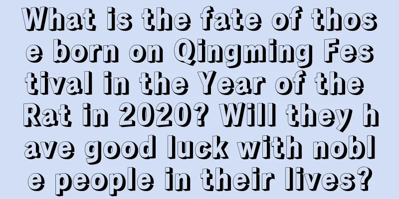 What is the fate of those born on Qingming Festival in the Year of the Rat in 2020? Will they have good luck with noble people in their lives?