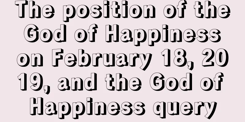 The position of the God of Happiness on February 18, 2019, and the God of Happiness query