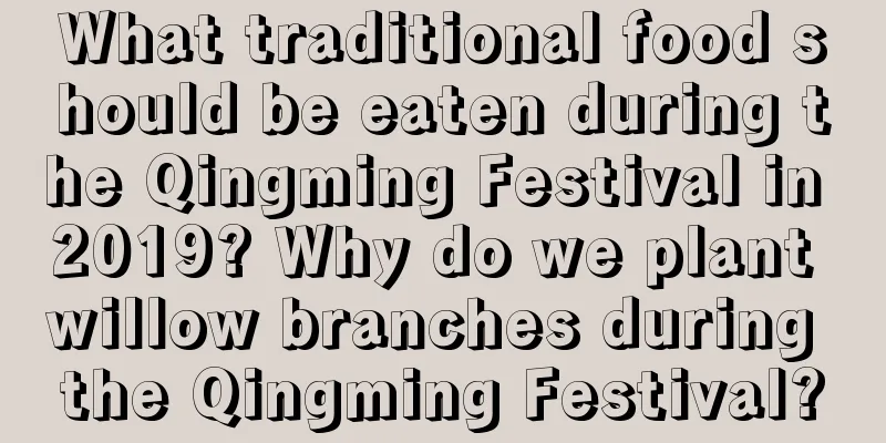What traditional food should be eaten during the Qingming Festival in 2019? Why do we plant willow branches during the Qingming Festival?