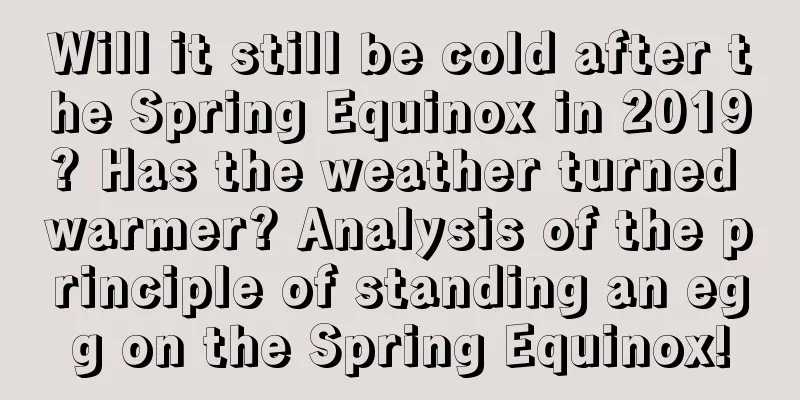 Will it still be cold after the Spring Equinox in 2019? Has the weather turned warmer? Analysis of the principle of standing an egg on the Spring Equinox!