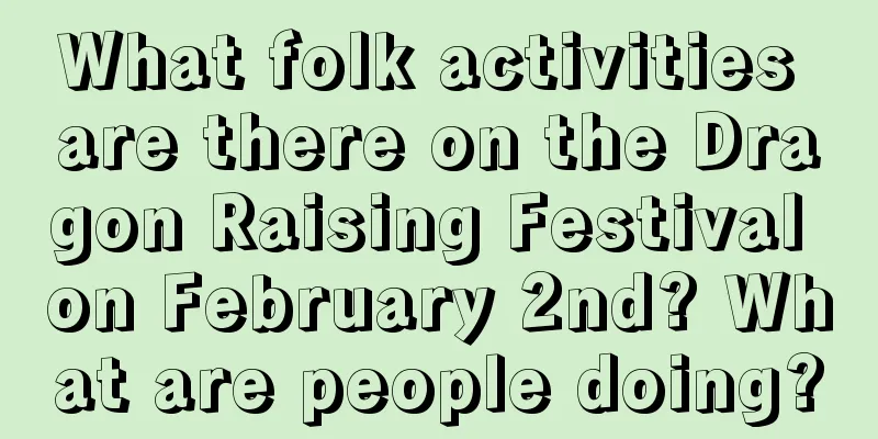 What folk activities are there on the Dragon Raising Festival on February 2nd? What are people doing?