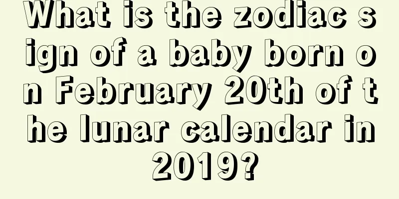 What is the zodiac sign of a baby born on February 20th of the lunar calendar in 2019?