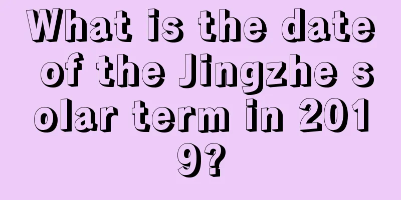What is the date of the Jingzhe solar term in 2019?