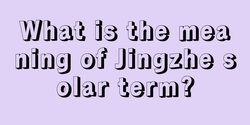 What is the meaning of Jingzhe solar term?
