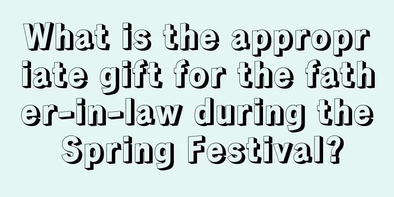 What is the appropriate gift for the father-in-law during the Spring Festival?