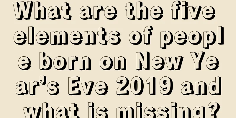 What are the five elements of people born on New Year’s Eve 2019 and what is missing?