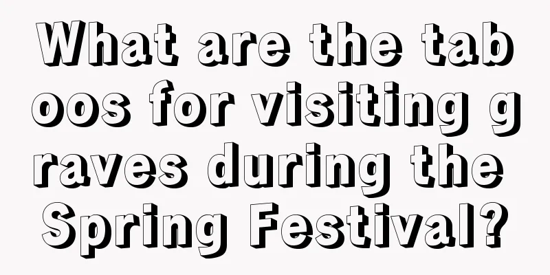 What are the taboos for visiting graves during the Spring Festival?