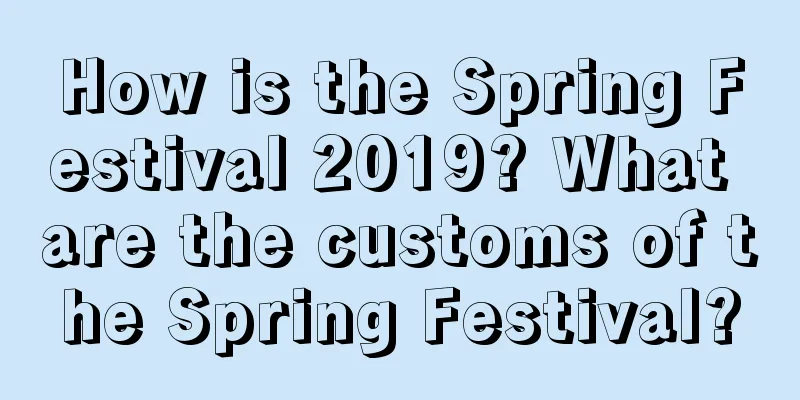 How is the Spring Festival 2019? What are the customs of the Spring Festival?