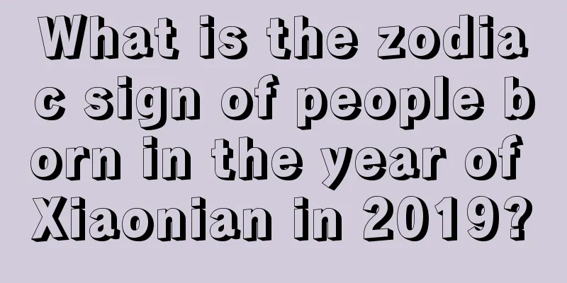 What is the zodiac sign of people born in the year of Xiaonian in 2019?