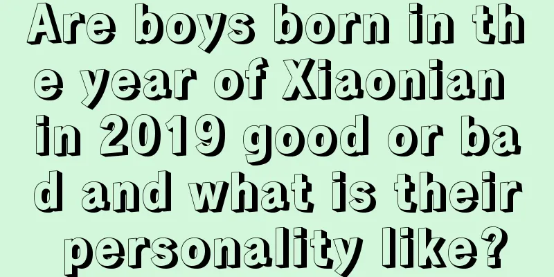 Are boys born in the year of Xiaonian in 2019 good or bad and what is their personality like?
