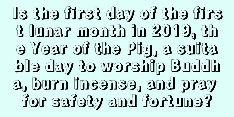 Is the first day of the first lunar month in 2019, the Year of the Pig, a suitable day to worship Buddha, burn incense, and pray for safety and fortune?